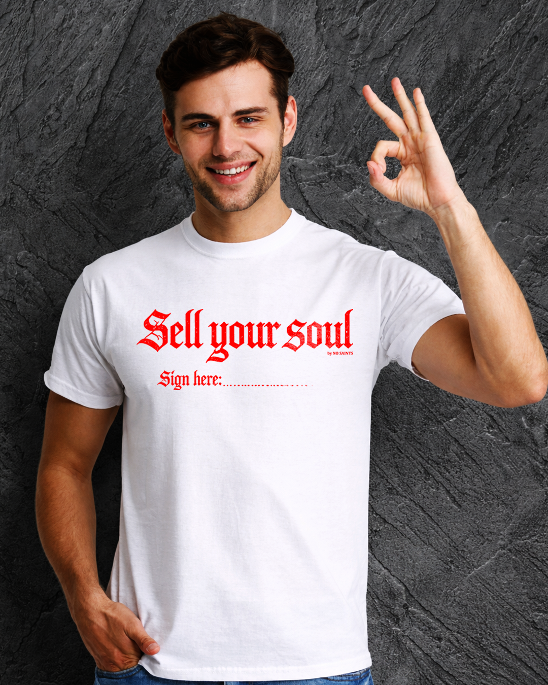 No Saints Sell your soul TEE | Unisex Classic Crew T-Shirt | 2 Color Variants