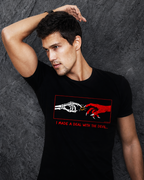 No Saints Deal with the Devil TEE | Unisex Classic Crew T-Shirt | Black