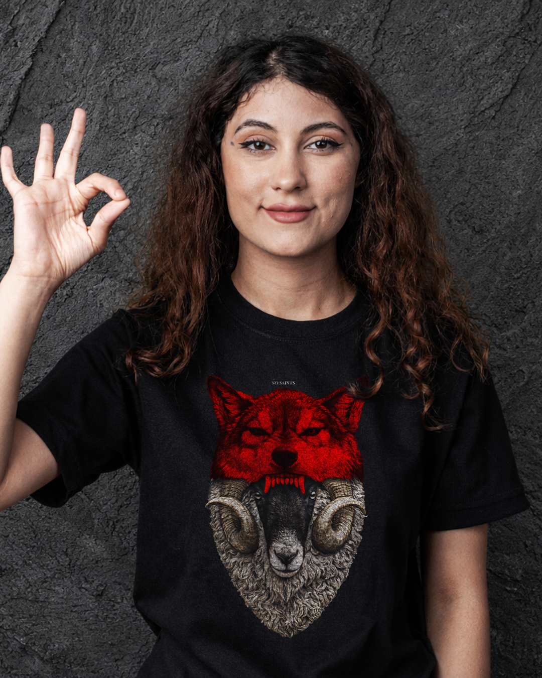 No Saints Wolf-Sheep Disguise | Unisex Classic Crew T-Shirt | 3 Color Variants