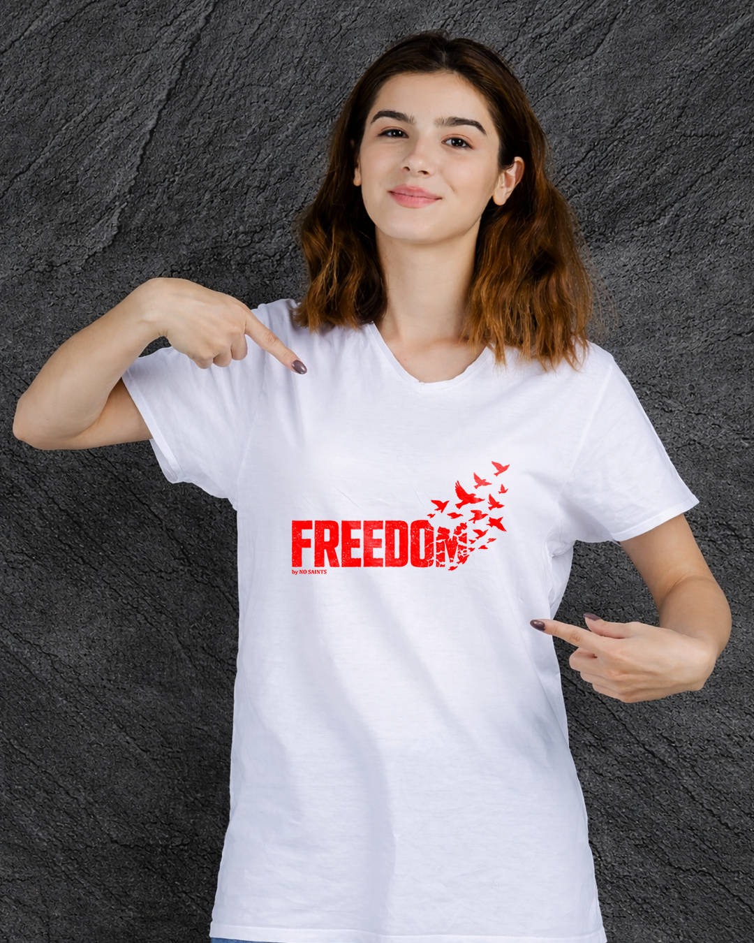 No Saints Freedom TEE | Unisex Classic Crew T-Shirt | 2 Color Variants