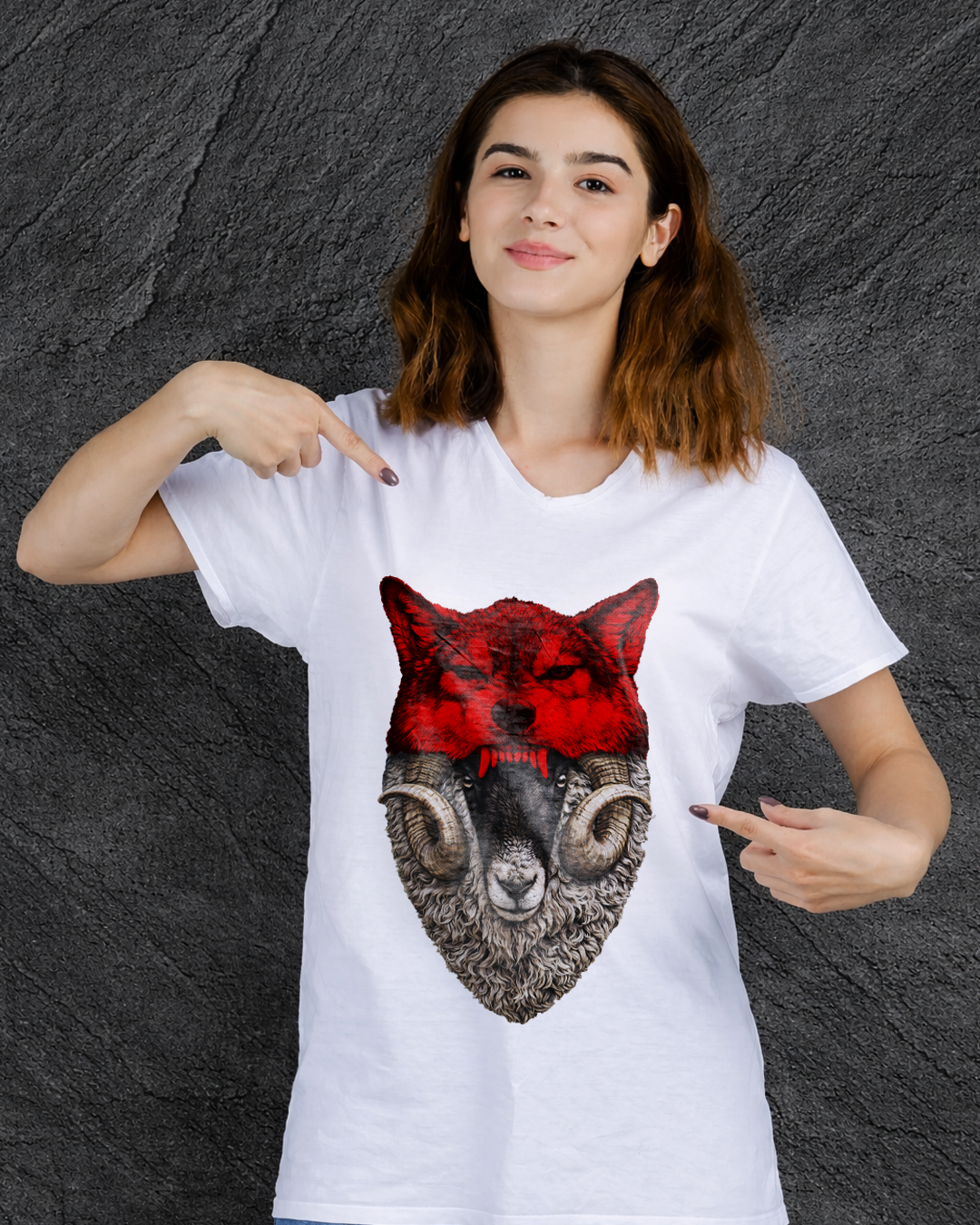 No Saints Wolf-Sheep Disguise | Unisex Classic Crew T-Shirt | 3 Color Variants