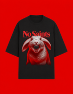 No Saints Bad Bunny | Unisex Terry Oversized Tee - Black