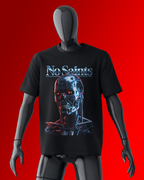 No Saints T-800 | Unisex Terry Oversized Tee - Black