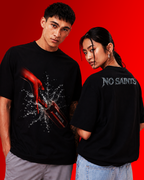 No Saints Dark Desire | Unisex Terry Oversized Tee - Black
