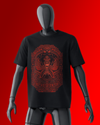 No Saints Samael-Lilith | Unisex Terry Oversized Tee - Black