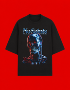 No Saints T-800 | Unisex Terry Oversized Tee - Black