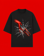 No Saints Dark Desire | Unisex Terry Oversized Tee - Black
