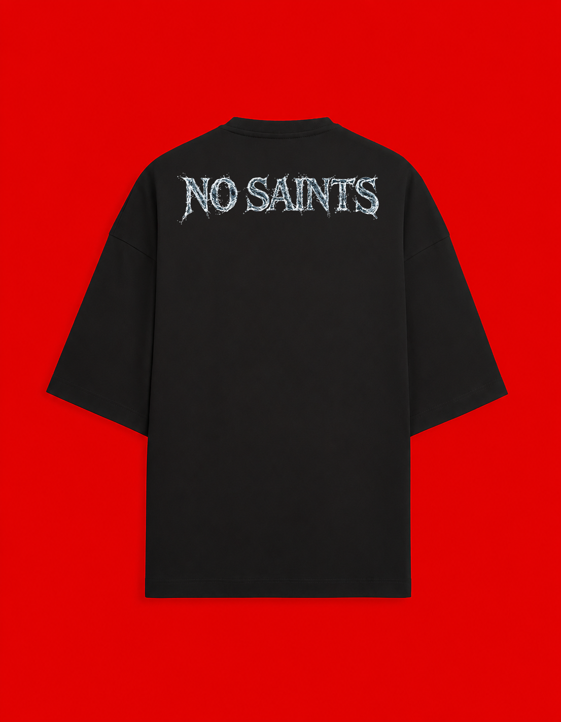 No Saints Dark Desire | Unisex Terry Oversized Tee - Black